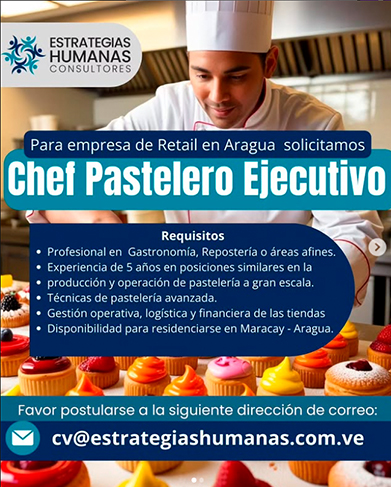 Chef Pastelero Ejecutivo